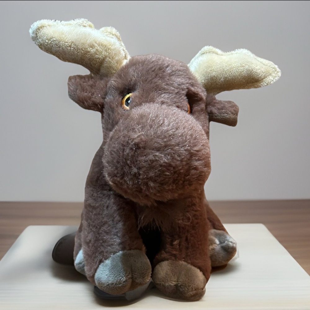 Eco Pals Brown Moose Plush 7.5” Stuffed Animal Toy Nature Planet